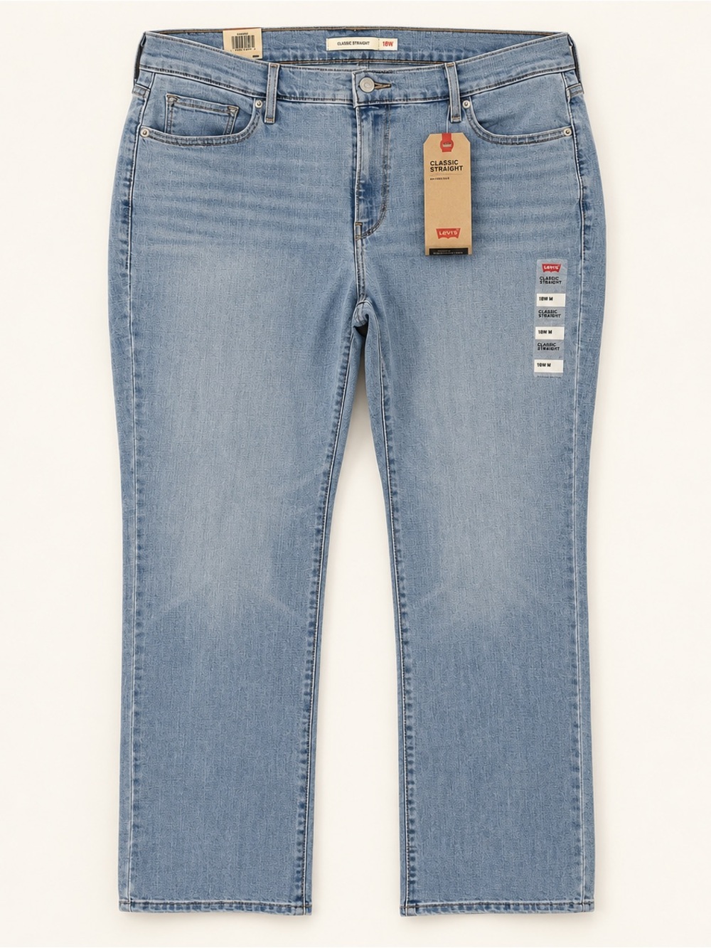 Levi's Classic Straight Leg Jeans in Light Blue Denim